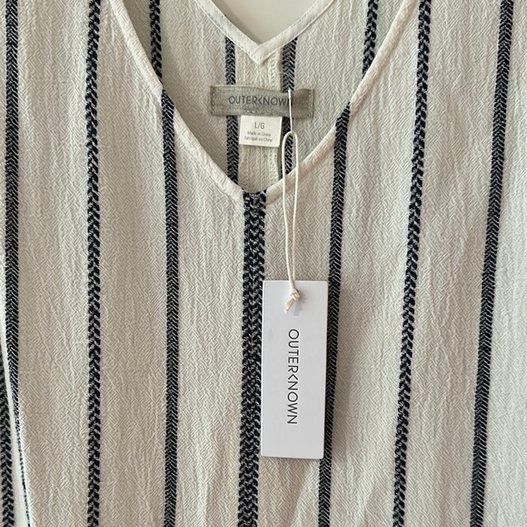 NWT Striped Sleeveless Jumpsuit - Picture 2 of 4